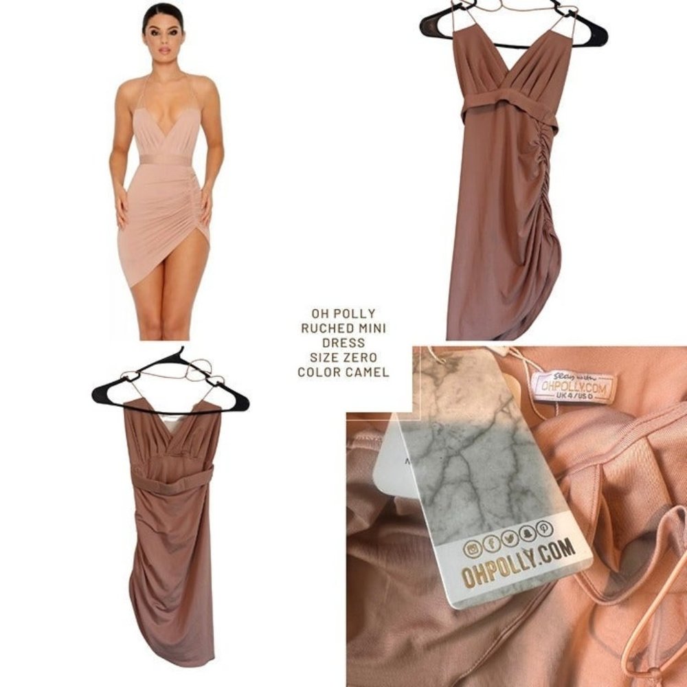 Oh Polly Ruched Mini Dress